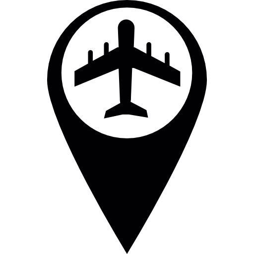 aeroporto di marcatore  icona