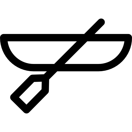 каноэ Basic Rounded Lineal иконка