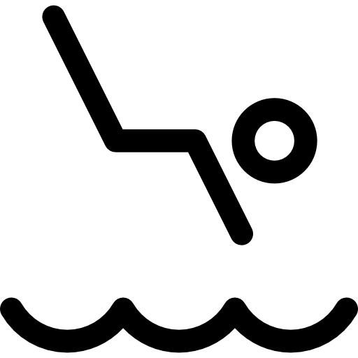 nurkowanie Basic Rounded Lineal ikona