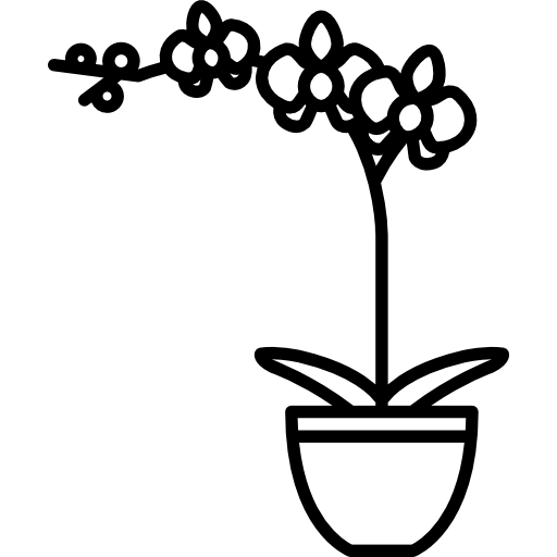 fiore in vaso  icona
