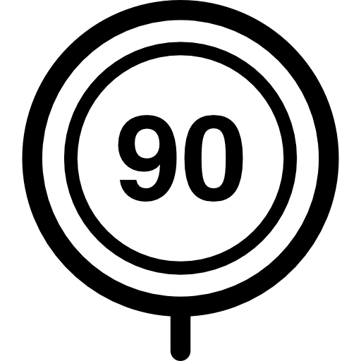erlaubte höchstgeschwindigkeit Basic Rounded Lineal icon