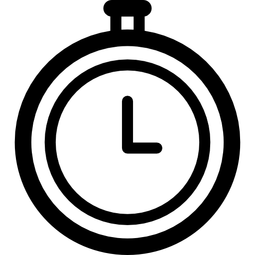 chronomètre Basic Rounded Lineal Icône