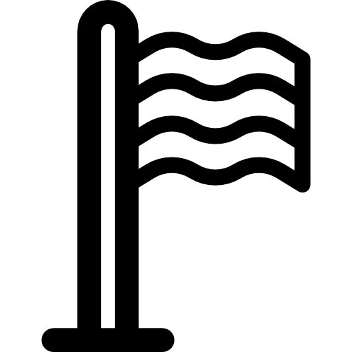 flaga Basic Rounded Lineal ikona