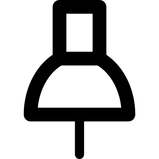 pushpin Basic Rounded Lineal icon