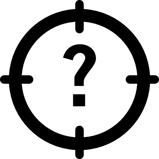 question Basic Rounded Lineal icon