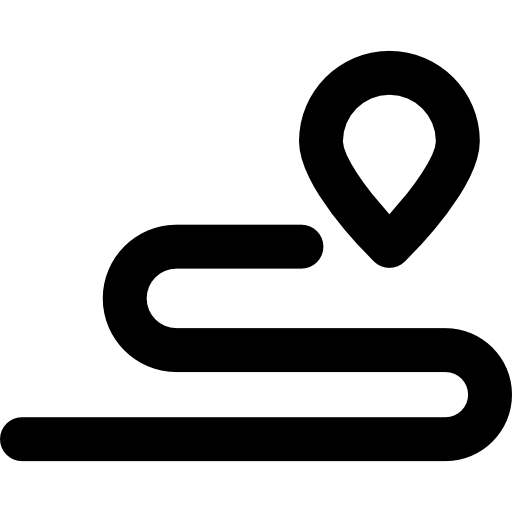 маршрут Basic Rounded Lineal иконка