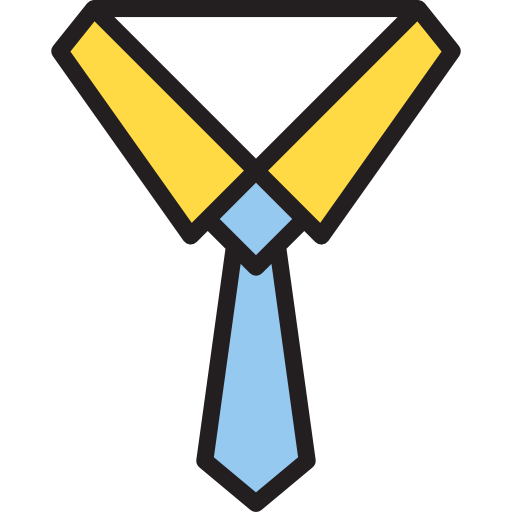 krawat srip Lineal Color ikona