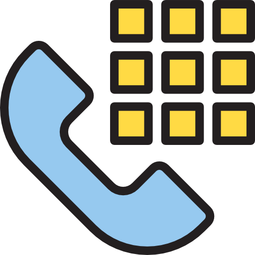 전화 srip Lineal Color icon