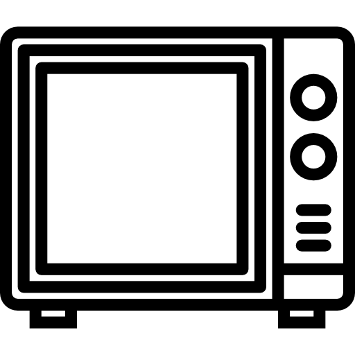 kuchenka mikrofalowa srip Lineal ikona