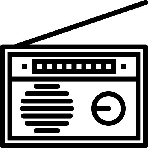antena radiowa srip Lineal ikona