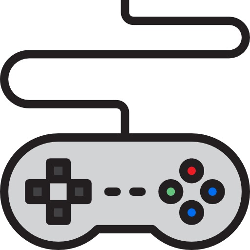 Gamepad srip Lineal Color icon