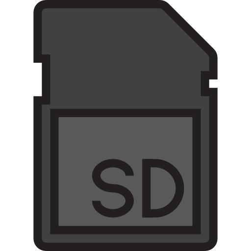 sd-kaart srip Lineal Color icoon