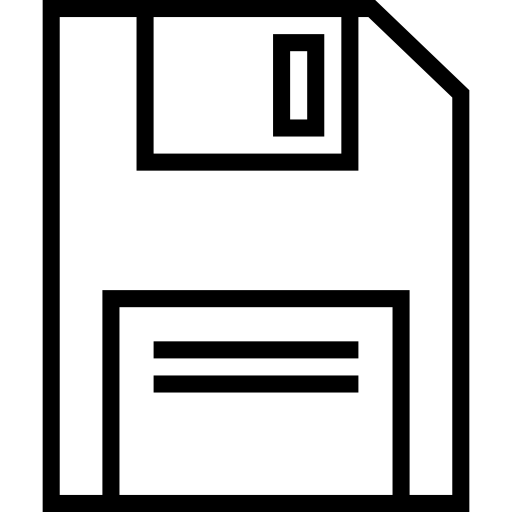 플로피 디스크 srip Lineal icon