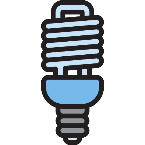 Light bulb srip Lineal Color icon