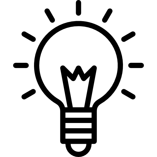 lampadina srip Lineal icona