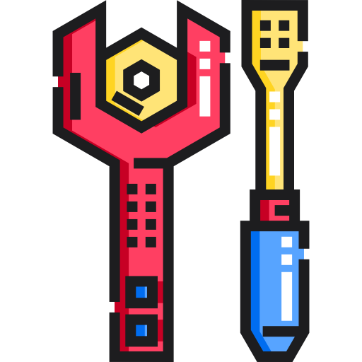 Wrench Detailed Straight Lineal color icon