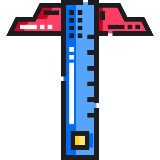 ルーラー Detailed Straight Lineal color icon