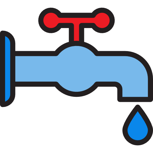 Faucet srip Lineal Color icon
