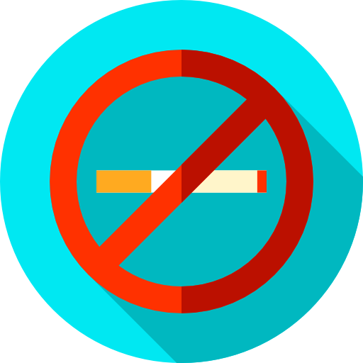 No smoking Flat Circular Flat icon