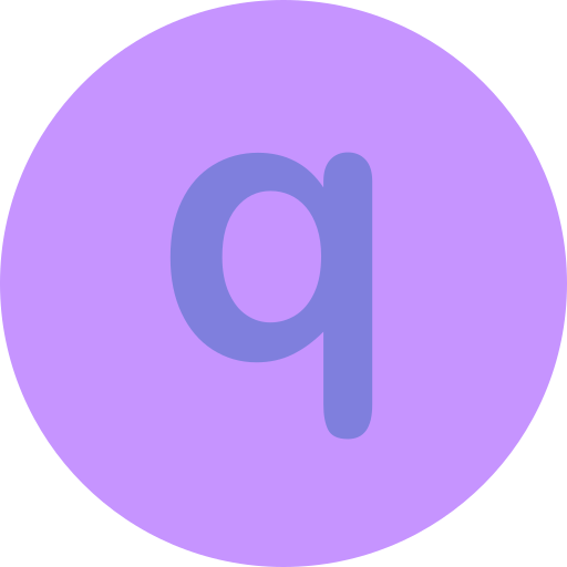 litera q Generic Flat ikona