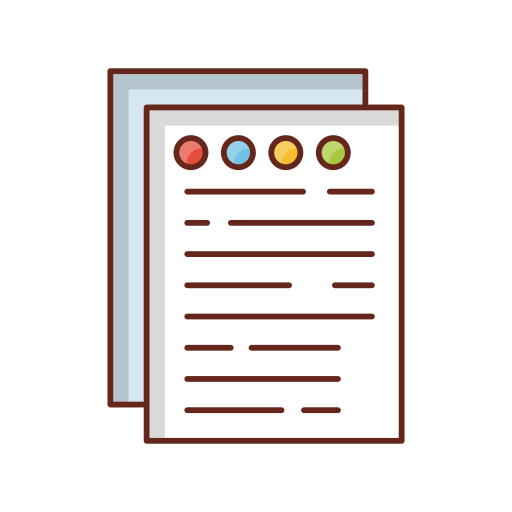 documenten Generic Outline Color icoon