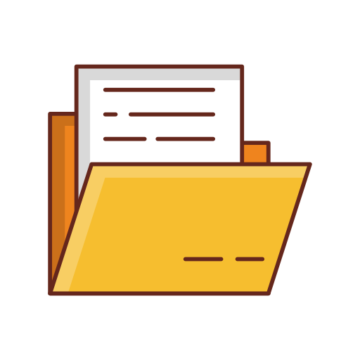File folder Generic Outline Color icon