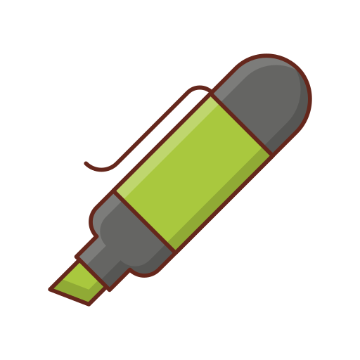 ハイライター Generic Outline Color icon