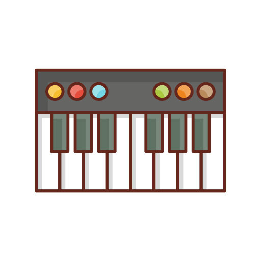 piano Generic Outline Color icono