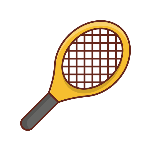 raqueta Generic Outline Color icono
