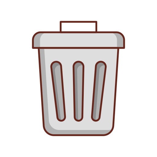 Trash Bin Generic Outline Color icon