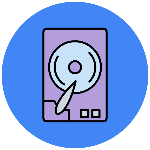 Hard disk Generic Outline Color icon