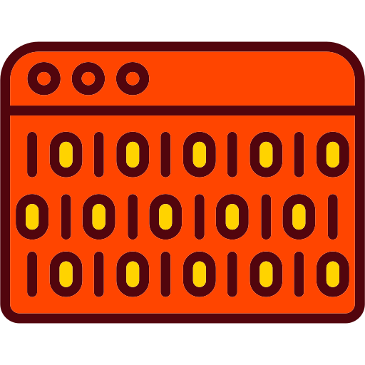 código binario Generic Outline Color icono