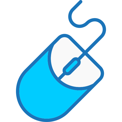 clicker del mouse Generic Blue icono
