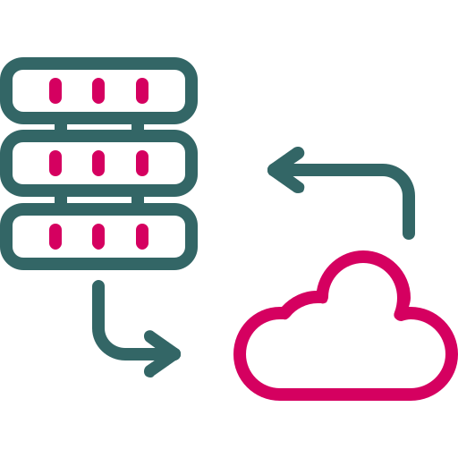 server cloud Generic Outline Color icona