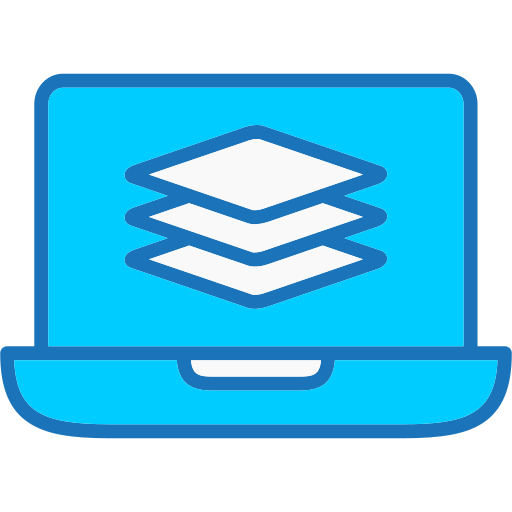 Layers Generic Blue icon