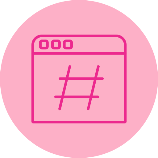 hashtag Generic Flat icoon
