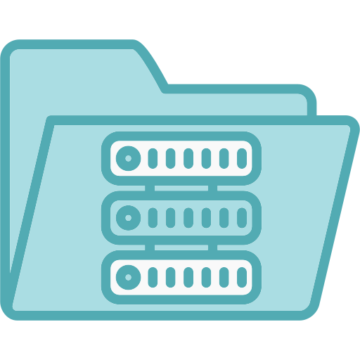 Data server Generic Blue icon