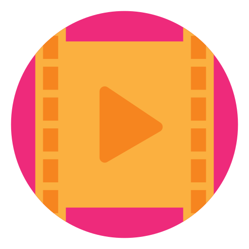 ビデオの再生 Generic color fill icon