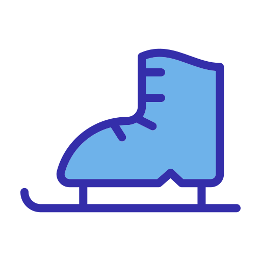 Ice Skate Generic Blue icon