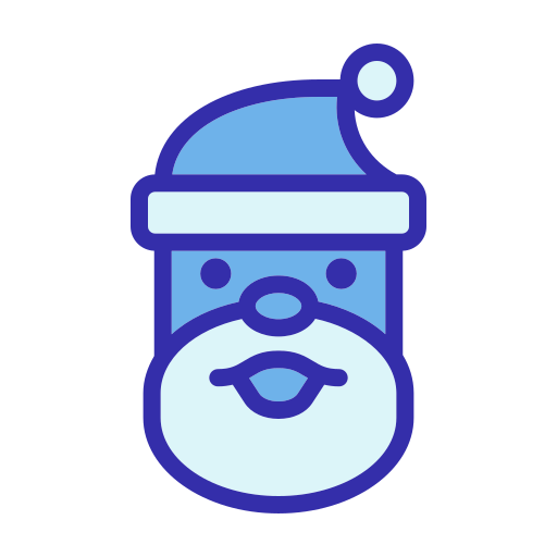 Santa Claus Generic Blue icon