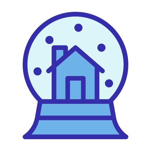 Śnieżna kula Generic Blue ikona