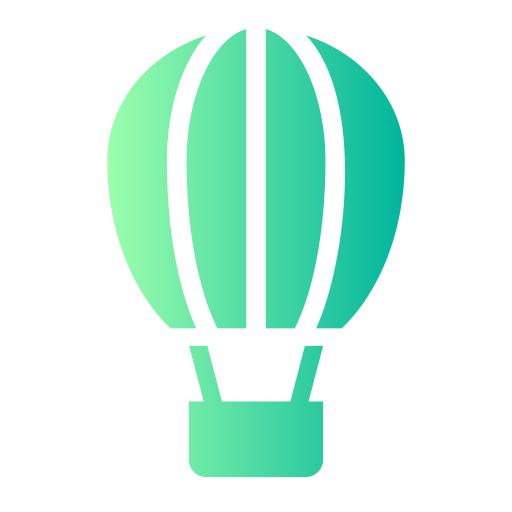 balon powietrzny Generic Flat Gradient ikona