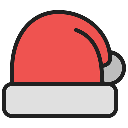 czapka świąteczna Generic Outline Color ikona