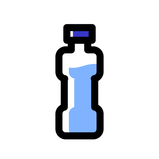 Mineral water Generic Color Omission icon
