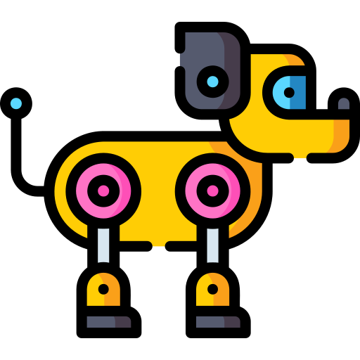 Роботизированная собака Special Lineal color иконка