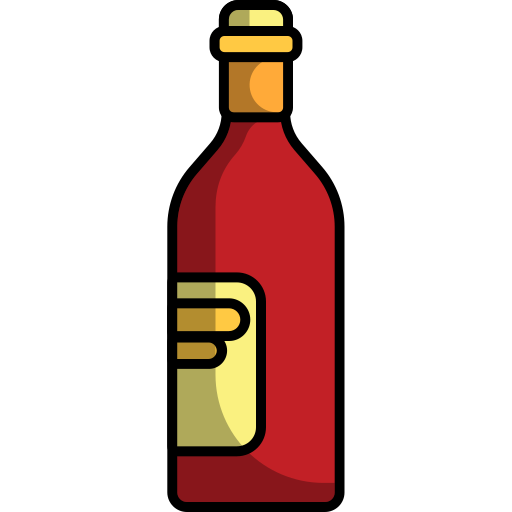 botella de vino Generic Outline Color icono