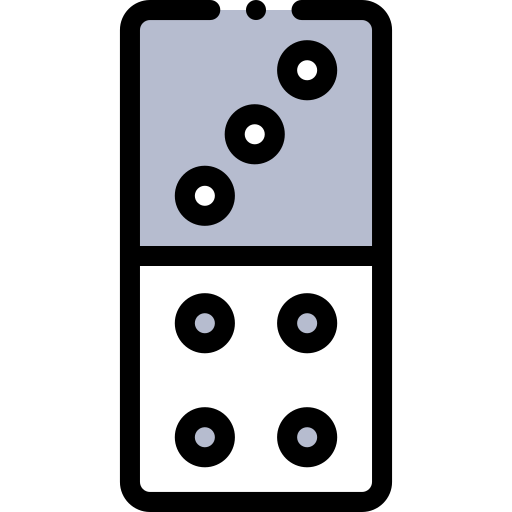 ドミノ Detailed Rounded Lineal color icon