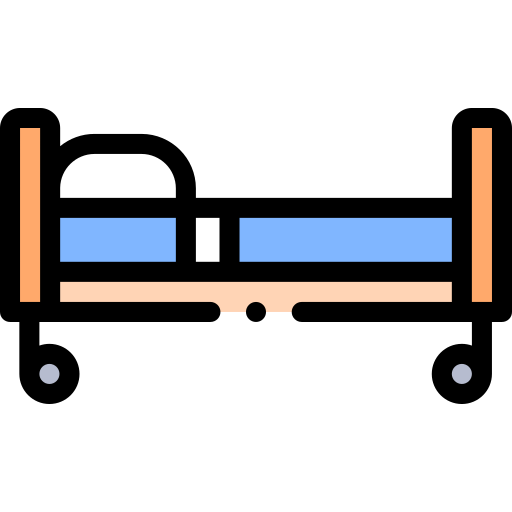 bed Detailed Rounded Lineal color icon