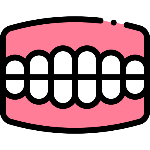 Denture Detailed Rounded Lineal color icon