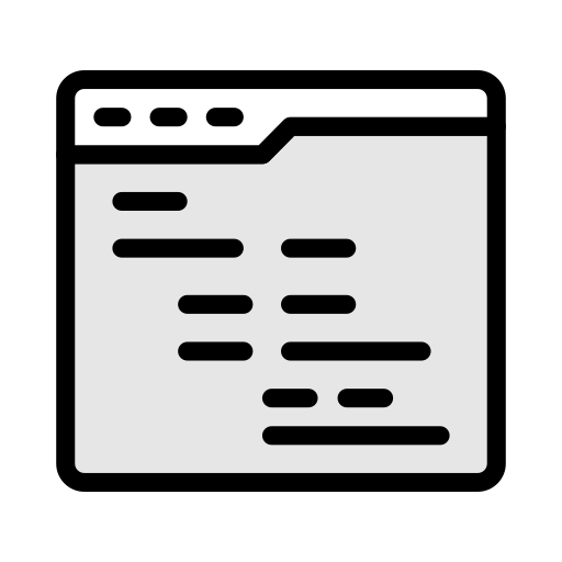 programación Vector Stall Lineal Color icono